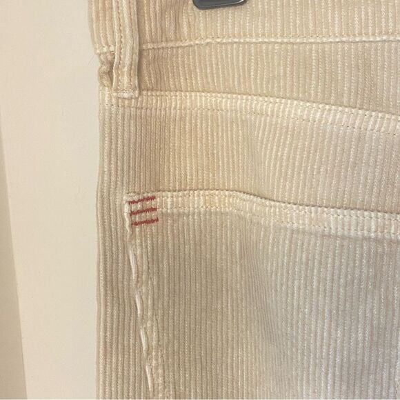 BDG Urban Outfitters Cream Corduroy Pants High and Wide Leg Size 32” Waist - Picture 8 of 11